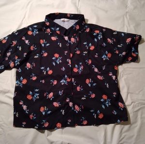Floral button-up shirt